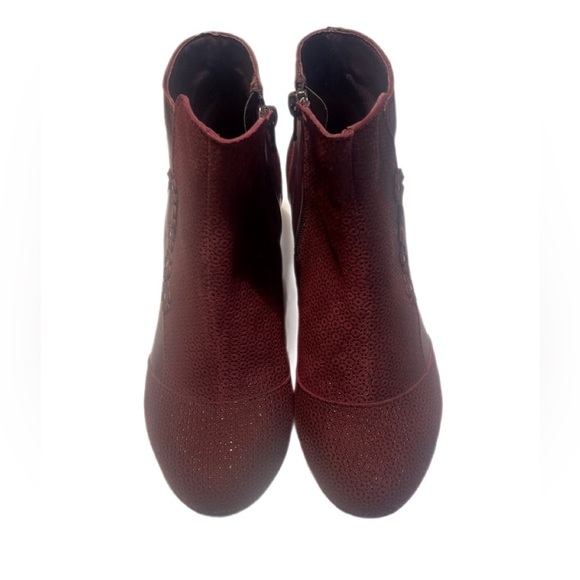 NWT Brako anatomic Burgundy Comfortable suede leather ankle zippered bootie 36 - Picture 2 of 5